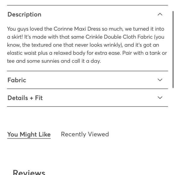 Marine Layer | Corrine Double Cloth 100% Cotton Maxi Skirt Size XS - Picture 9 of 9